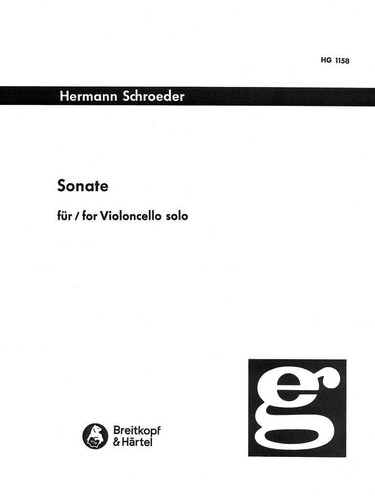 Schroeder: Sonata for cello solo