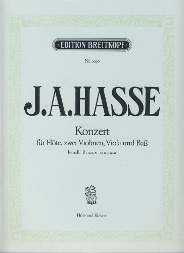 HASSE J.A. - Concierto en Si menor para Flauta y Piano (Walther)