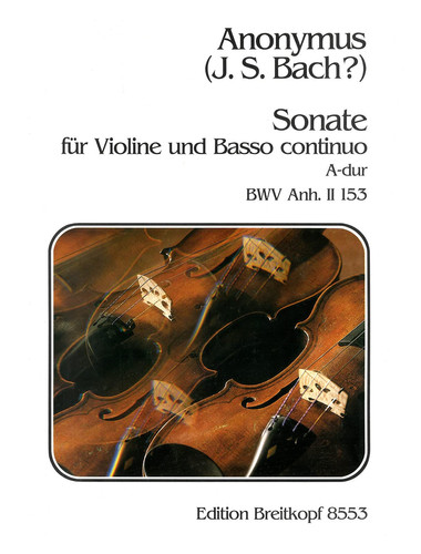 Sonata in A Major BWV Anh. II 153