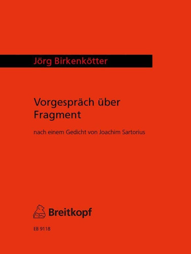 Birkenkötter: Vorgespraech ueber Fragment