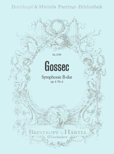 SYMPHONIE B-DUR OP. 6/6 ORCHESTRE