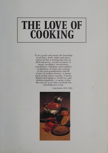 The Love of Cooking