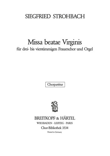MISSA BEATAE VIRGINIS