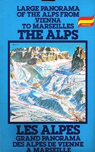 Hallwag Panoramic Map of Alps