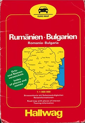 Hallwag Euro Road Map: Romania and Bulgaria (Hallwag Euro Road Map)