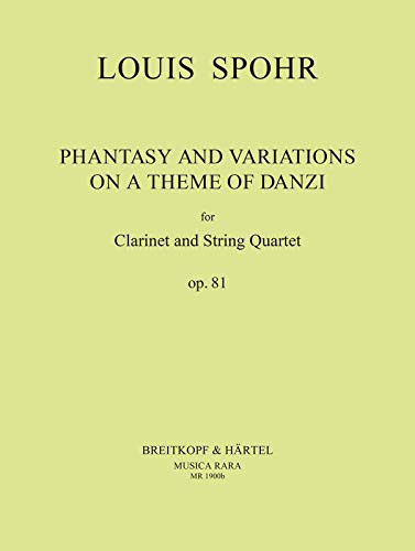 FANTASIE UND VARIATIONEN OP.81 CLARINETTE-ENSEMBLE DE PARTITIONS