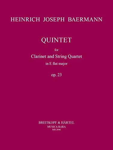 QUINTETT IN ES OP. 23 MUSIQUE D'ENSEMBLE-ENSEMBLE DE PARTITIONS