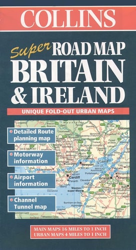 Collins Super Road Map of Britain and Ireland