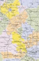 Collins Counties, Unitary Authorities and Districts Map of the British Isles