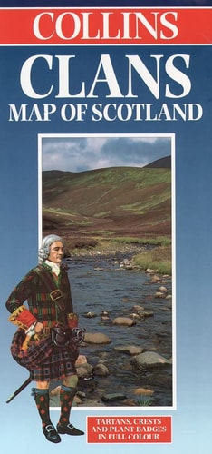 Collins Clans Map of Scotland