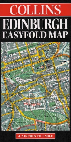 Collins Edinburgh Easyfold Map 4.2 Inches to 1 Mile