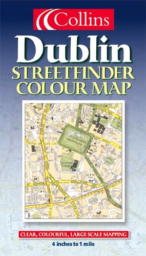Collins Dublin Streetfinder Colour Map