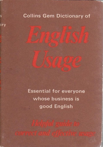 Collins Gem Dictionary of English Usage