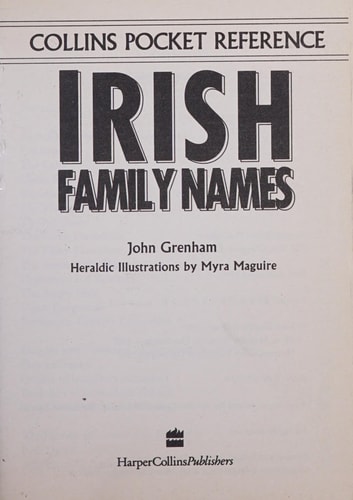 Irish First Names: Collins Gem