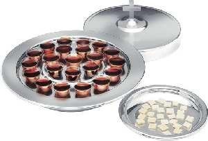 Silvertone Communion Tray Cover: RW531A