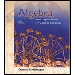 Algebra with Trigonometry for College Students