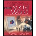 Investigating Social World : The Process and Practice of Research-Textbook Only