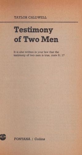 Edition published by Fontana / Collins