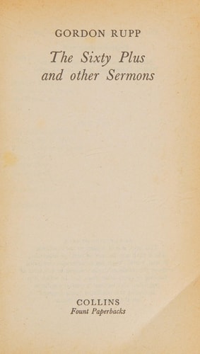 The Sixty Plus and Other Sermons