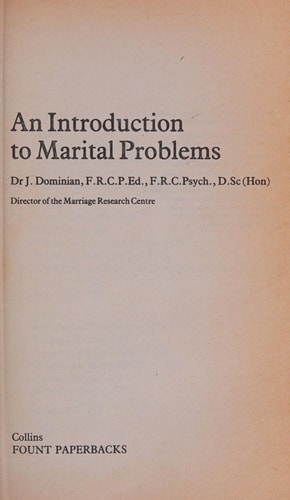 An Introduction to Marital Problems