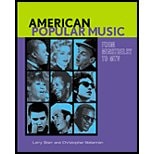 American Popular Music: From Minstrelsy to MTV