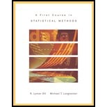 First Course in Statistical Methods