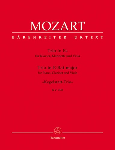Mozart: Trio for Piano, Clarinet and Viola in E-flat Major K. 498 - "Kegelstatt Trio" (Set of Parts)