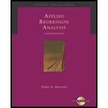 Applied Regression Analysis: A Second Course in Business and Economic Statistics