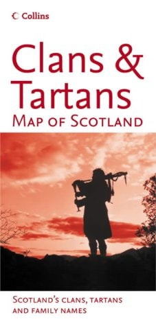 Clans and Tartans Map of Scotland