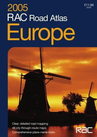 RAC Road Atlas Europe Small Format