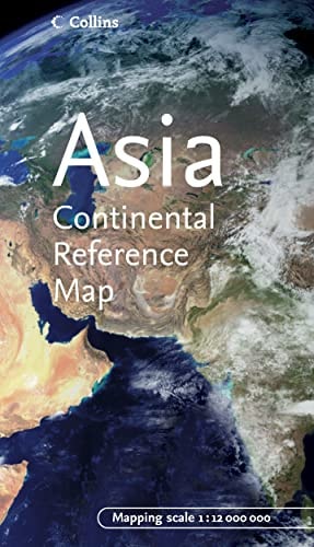 Asia Continental Reference Map by Collins (CONTINENTAL MAP) (Japanese, German, French, Spanish and English Edition)