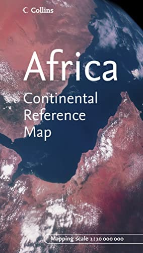Africa Continental Reference Map by Collins (English, Spanish, French, German and Japanese Edition)