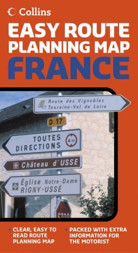 Collins Easy Route Planning Map France