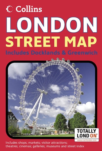 London Map include Docklands and Greenwich Collins (LONDON MAPS)