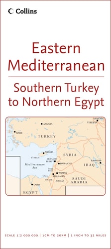 Eastern Mediterranean 1:2,000,000 Travel Map