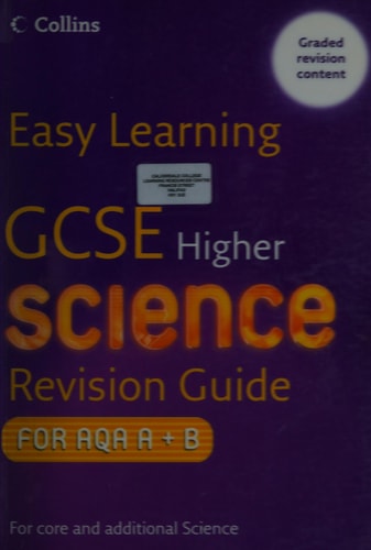 GCSE Science Revision Guide for AQA A+B: Higher