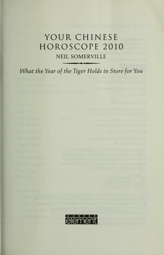 Your Chinese Horoscope 2010: What the Year of the Tiger Holds in Store for You
