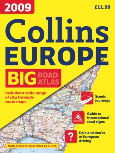 Collins Road Atlas Europe: A3 Edition