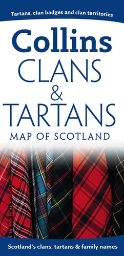 Clans and Tartans Map of Scotland