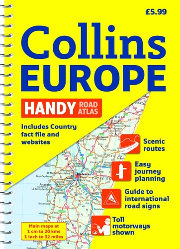 Collins Europe Handy Road Atlas: New A5 Edition
