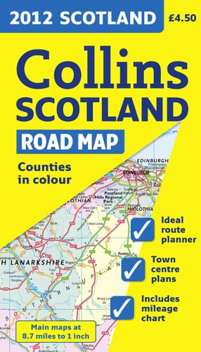 2012 Collins Scotland Road Map