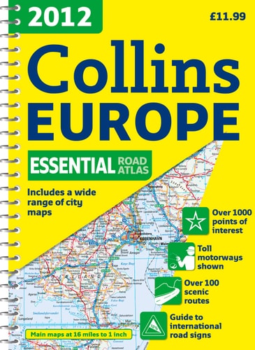 2012 Collins Europe Essential Road Atlas