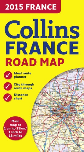 2015 France: Collins France Road Map (Collins Road Map)