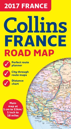 2017 Collins Map of France