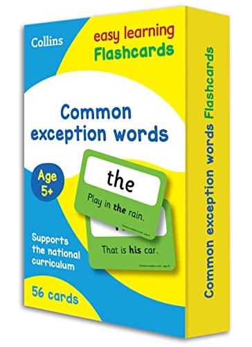 Collins Easy Learning KS1 – Common Exception Words Flashcards