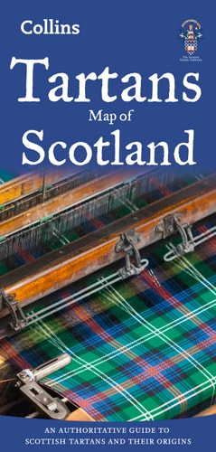 Tartans Map of Scotland (Collins Pictorial Maps)
