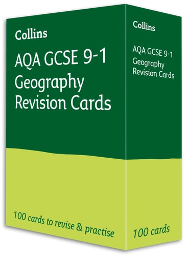 AQA GCSE 9-1 Geography Revision Cards: Ideal for home learning, 2022 and 2023 exams (Collins GCSE Grade 9-1 Revision)