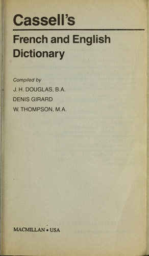 Cassell's French & English Dictionary