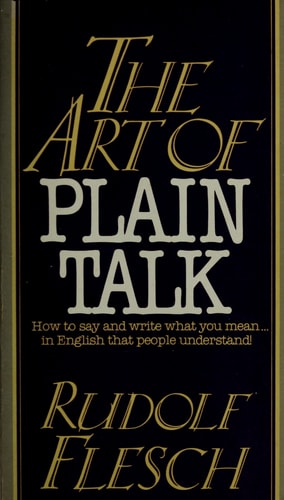 The Art of Plain Talk