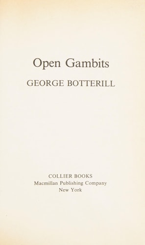 Open Gambits